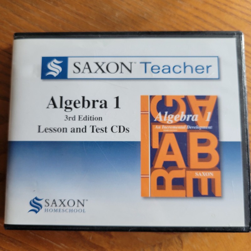 Saxon Algebra 1 3rd Edition cd-rom REPLACEMENT CD’S ONLY