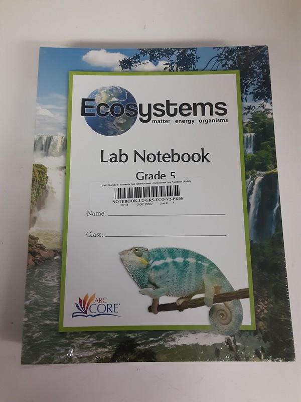 Ecosystems Lab Notebook Unit 2 Grade 5 – Pack of 5! New Sealed