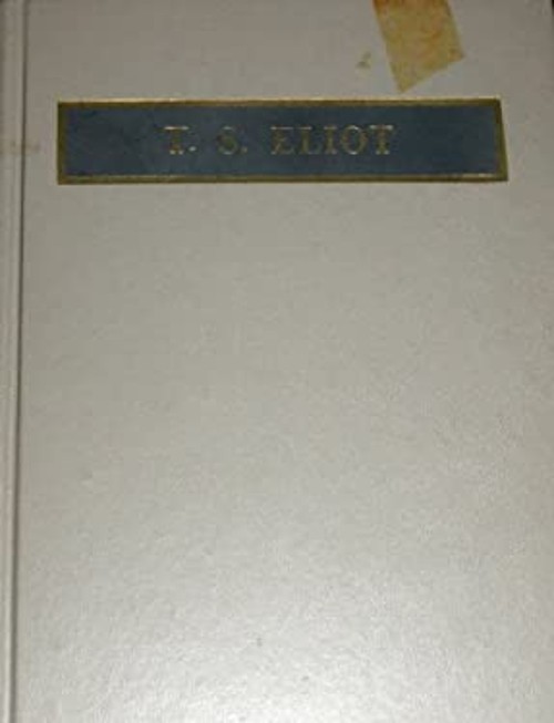 T. S. Eliot Hardcover Philip R. Headings