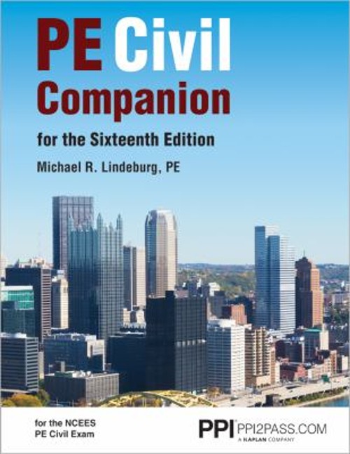 PPI PE Civil Companion for the Sixteenth Edition – a Supportive R