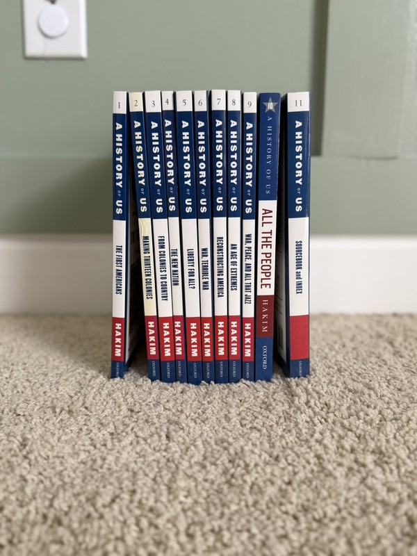 A History of US by Joy Hakim Complete SET Books 1-11, SOFT, Revised 3rd Edition
