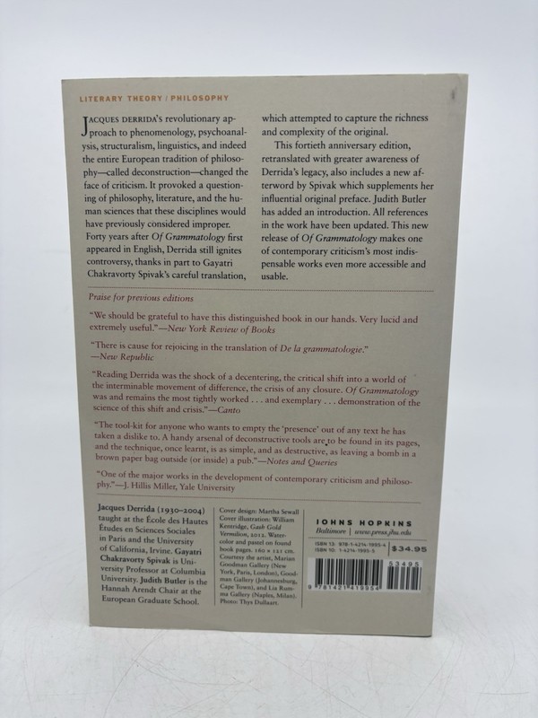 Of Grammatology Jacques Derrida KW: Foucault Heidegger Husserl Lacan Zizek gallery