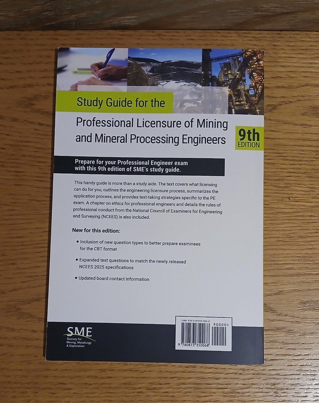 Study Guide for the Professional Licensure of Mining and Mineral Processing Engi gallery