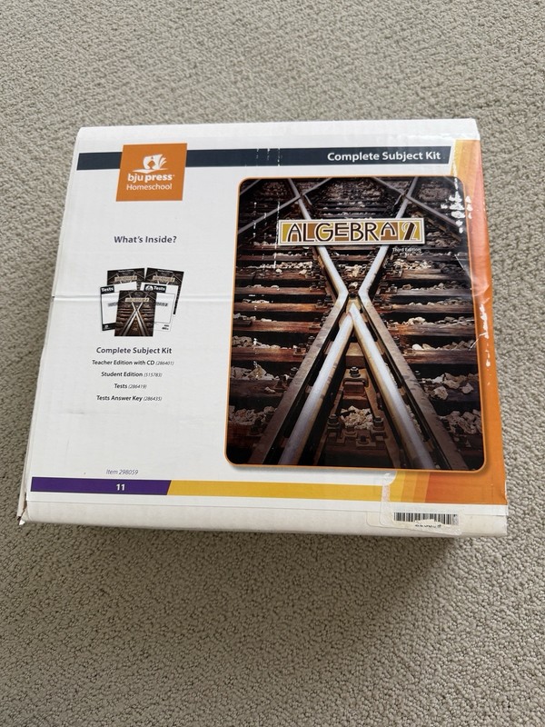 BJU algebra 2 Complete Set NEW