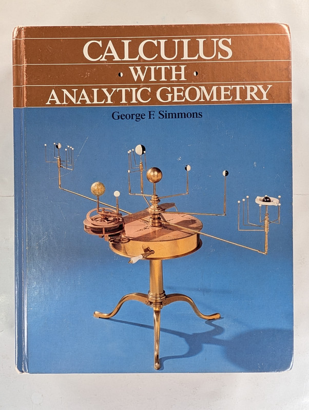 Vintage Calculus with Analytic Geometry Hardcover Book Math Textbook 1985