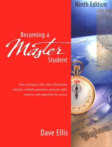 BECOMING A MASTER STUDENT By David Ellis *Excellent Condition*