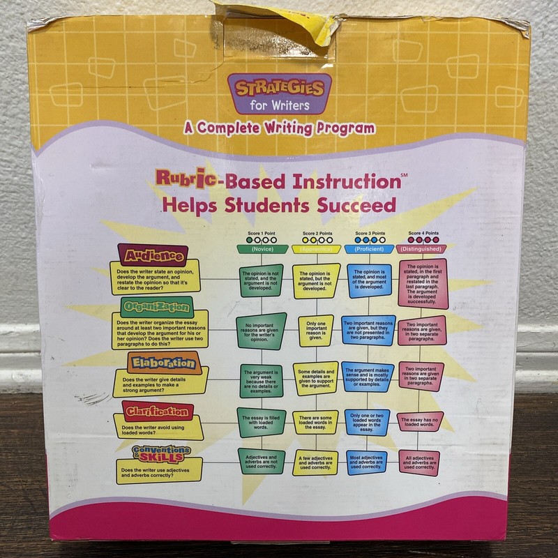 Zaner-Bloser -Strategies for Writers Level D, Rubic Based Instructions 4th Grade gallery