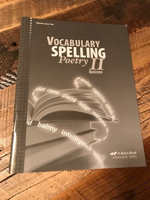 A Beka Grammar and Comp. II; Vocab, Spelling & Poetry (Grade 8); 5th Edition gallery