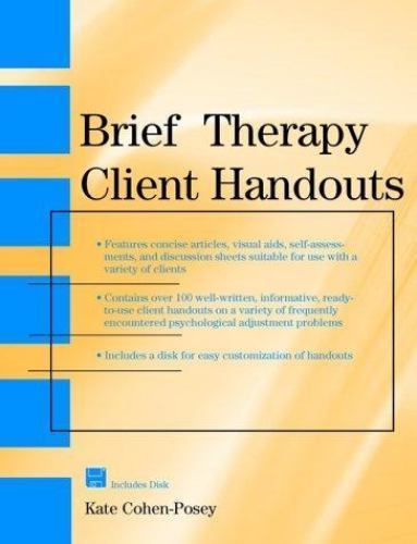 Brief Therapy Client Handouts, Paperback by Cohen-Posey, Kate, Like New Used,…