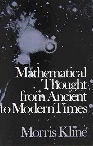 Mathematical Thought from Ancient to – Hardcover, by Kline Morris – Very Good b