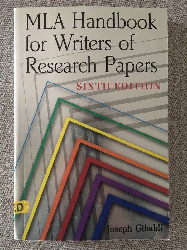 MLA Handbook for Writers of Research Papers, 6th Ed by Joseph Gibaldi (2003,…