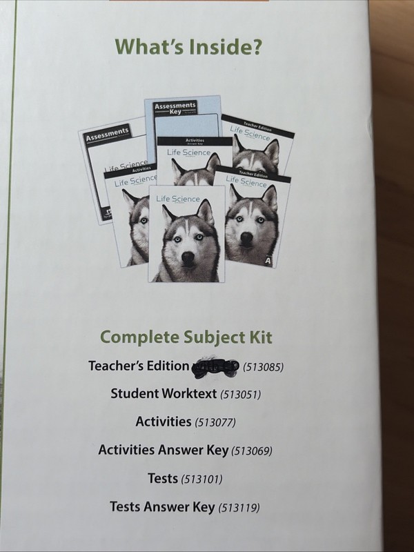 NEW BJU 7th grade 7 LIFE SCIENCE Complete Subject Kit 5th ed CURRENT Box Set gallery