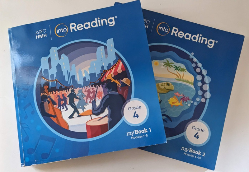 HMH Into READING Grade 4 myBook 1 & 2 Modules 1-5, 6-10 Book Set PENCIL WRITING