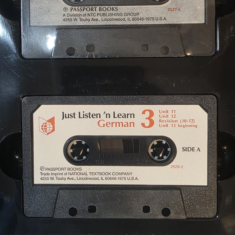 Just Listen 'N' Learn - GERMAN contains 3 Cassettes & 1 Paperback 2nd Ed gallery