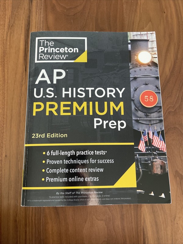 The Princeton Review AP U.S. History Premium Prep 2023 23rd Ed 6 practice tests