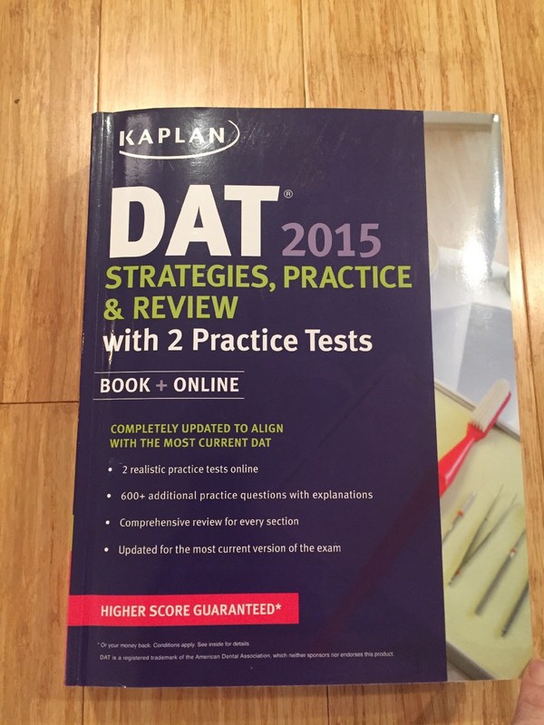 Kaplan DAT Review Book 2015