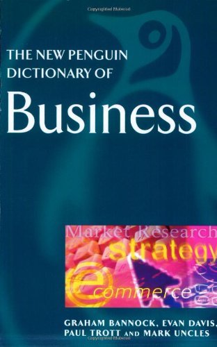 The New Penguin Dictionary of Business (Penguin Reference) By Ev