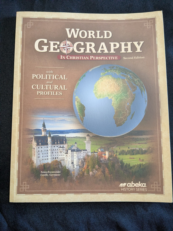 Abeka World Geography In Christian Perspective Second Edition Like New