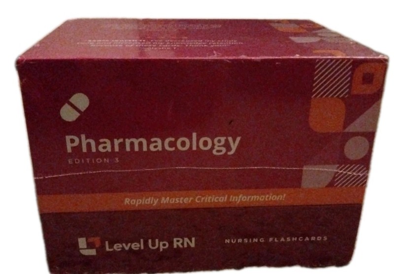 Level Up RN Pharmacology Nursing Flashcards Edition 3 NEW Sealed Box