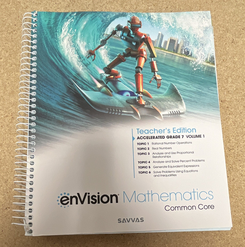 Savvas enVision Mathematics Common Core Teacher’s Ed Accelerated Gr 7 Vol 1