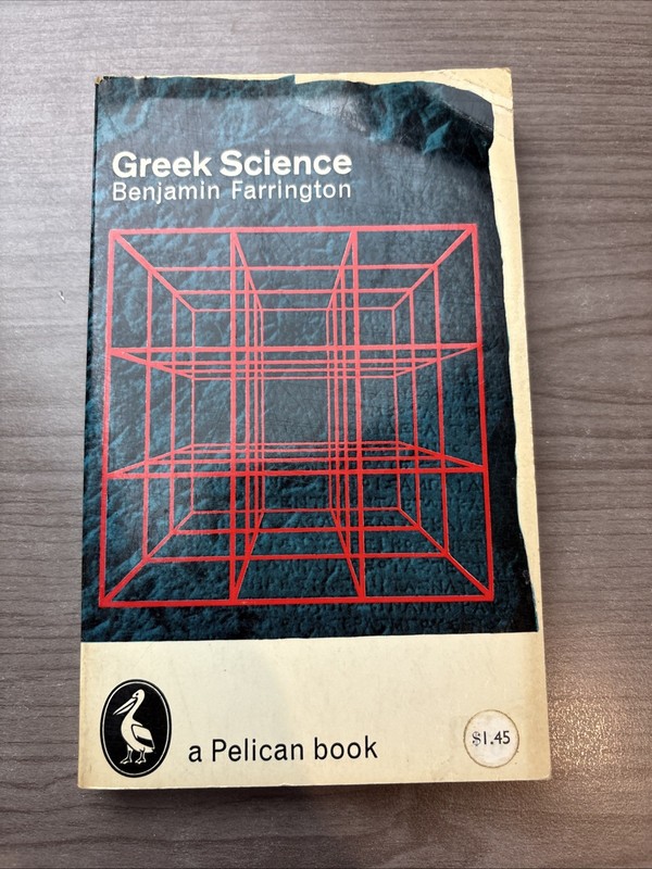 Greek Science-Benjamin Farrington 1961 Pelican PB