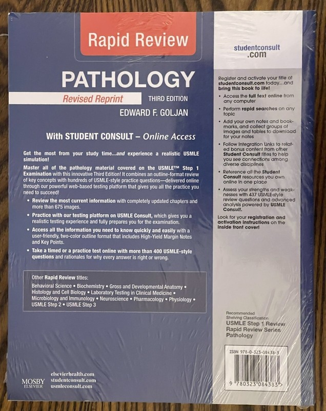 RAPID REVIEW PATHOLOGY By Goljan Edward F. Md / New Shrinkwrapped gallery