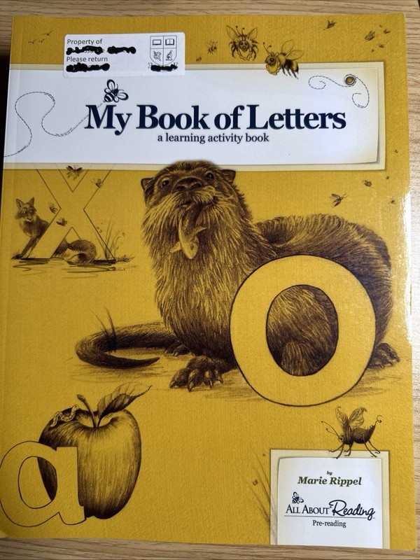 All About Reading Pre-Reading My Book of Letters Activity Book