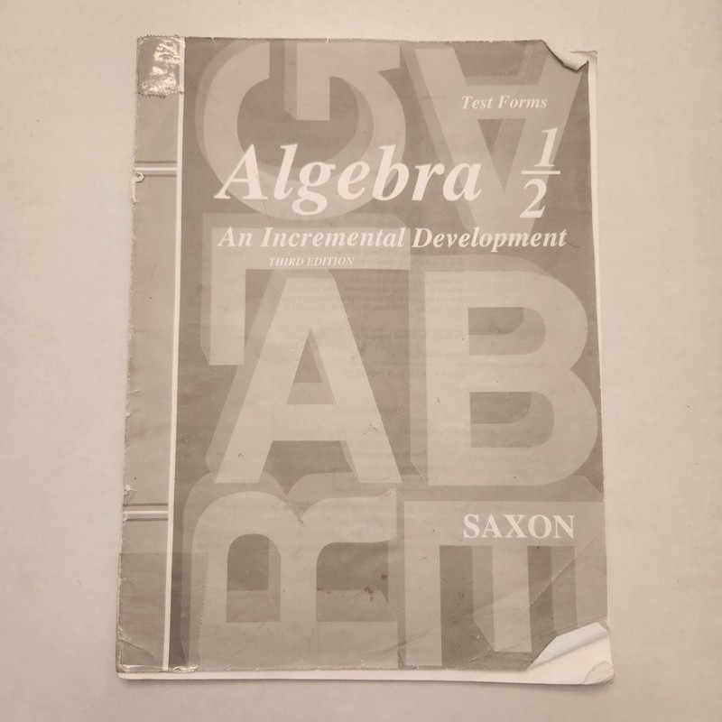 Saxon Algebra 1/2 Homeschool Curriculum Set Third Edition With DIVE Disc gallery