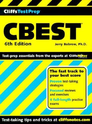 CliffsTestPrep CBEST – Paperback By Bobrow Ph.D., Jerry – GOOD