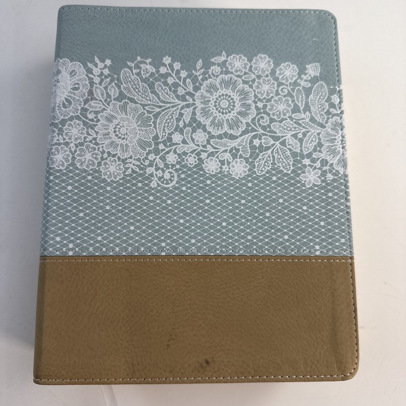 NIV, Journal the Word Bible, Large Print, Imitation Leather, Blue/Tan:…