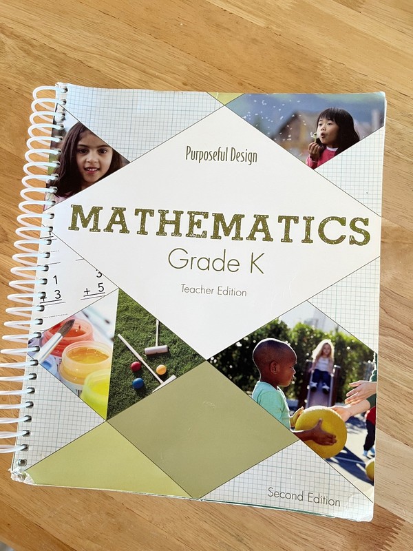 ACSI Purposeful Design Mathematics Grade K Teacher Edition 2nd Edition 2015