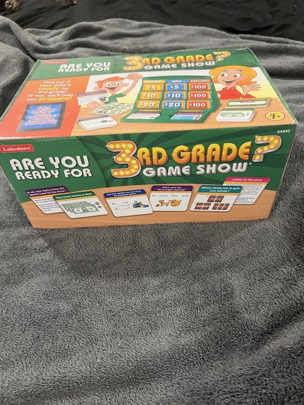 LakeShore Are You Ready For 3rd Grade Game Show Ages 7+ New Sealed gallery