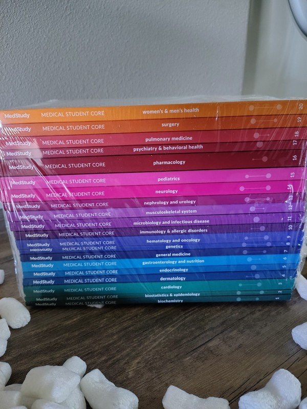 MedStudy Medical Student Core Books 1-20 (brand new, never used)