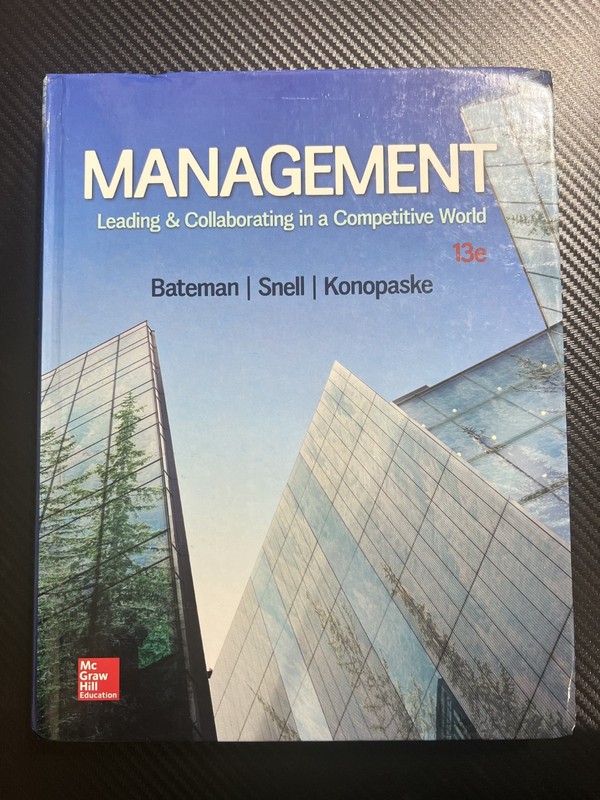 Management : Leading and Collaborating in a Competitive World