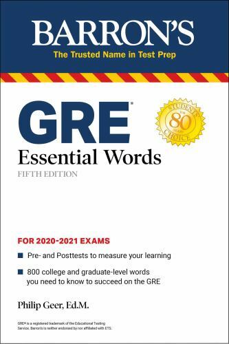 GRE Essential Words; Barron’s Test Prep – 143801290X, Philip Geer EdM, paperback