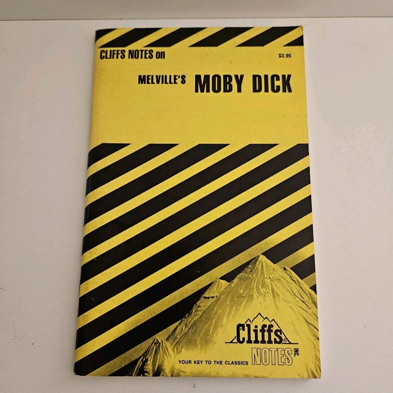 Moby Dick by Herman Melville 1994 Cliff Notes Book