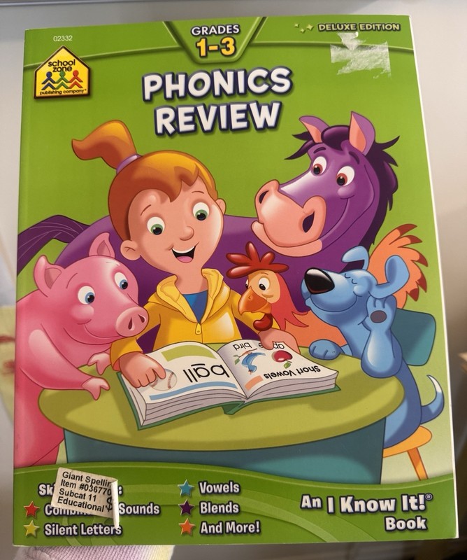 (NEW) School Zone Phonics Review Deluxe Edition, for students in grades 1-3