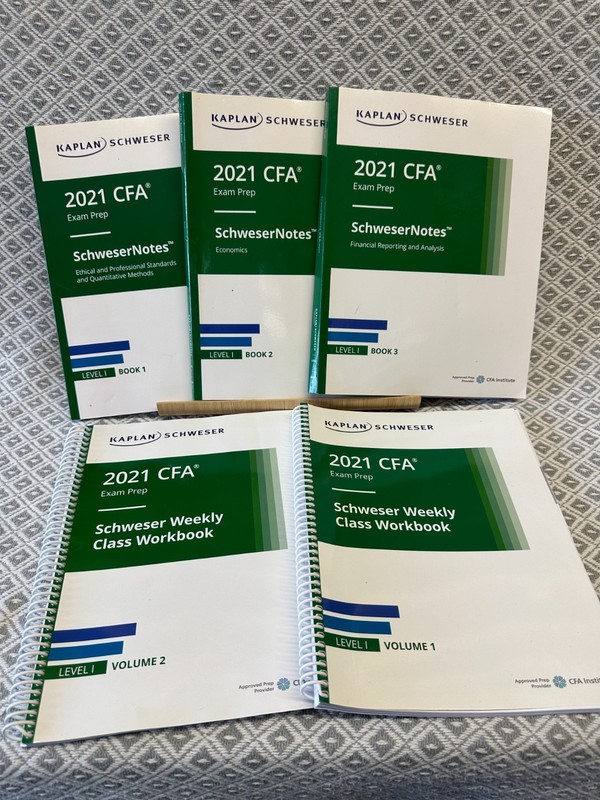 CFA Level 1 Schweser 2021 Books See The Pictures