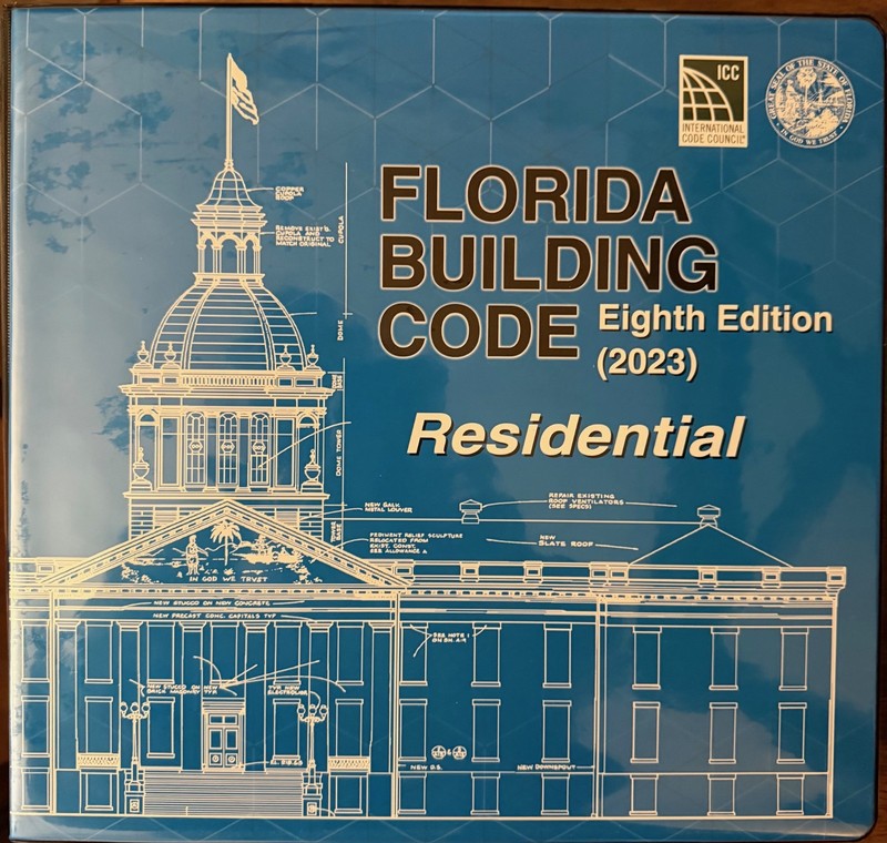 2023 Florida Building Code-Residential 8th Edition (Brand New Loose Leaf by ICC)