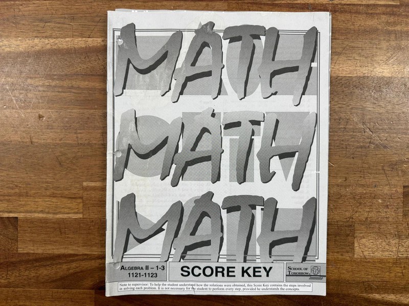 ACE PACE Algebra II: 1-3 Sore Key 1121-1123 (Good)