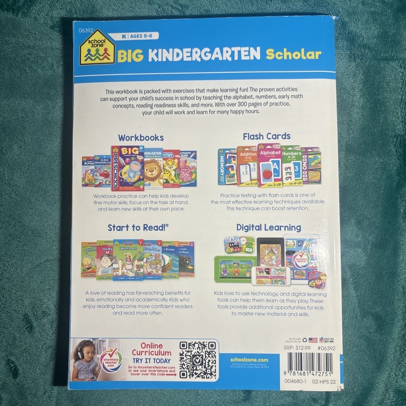 Big Kindergarten Scholar Learning Teaching Home School Book Workbook (©2022) gallery