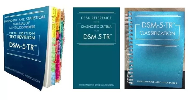 DSM-5-TR + Tab PB + Desk Reference (PB ) + Classification SPIRAL 3 book set USPS