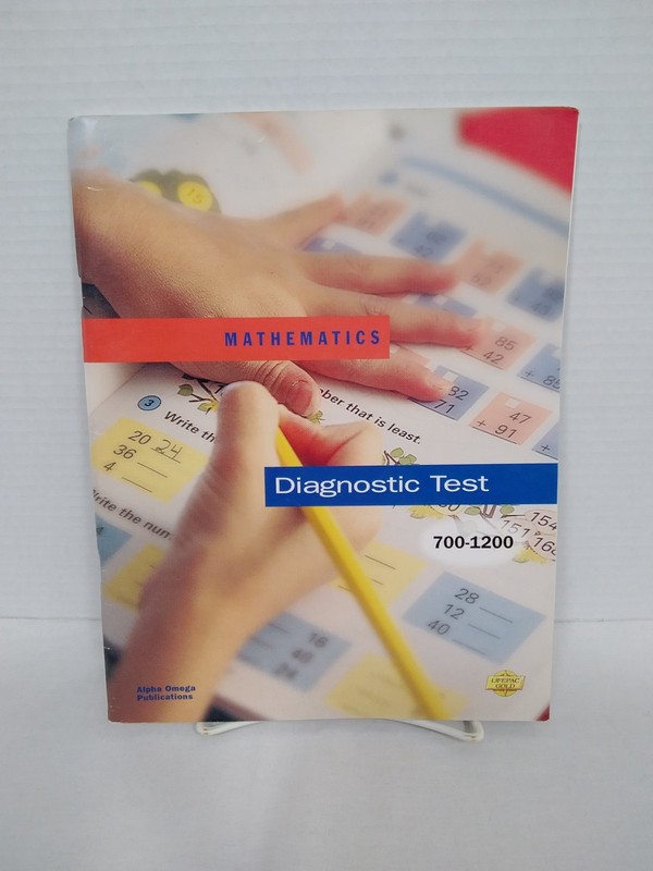 LIFEPAC AOP Mathematics Diagnostic Test Kit 700-1200 Test Book and Answer Key