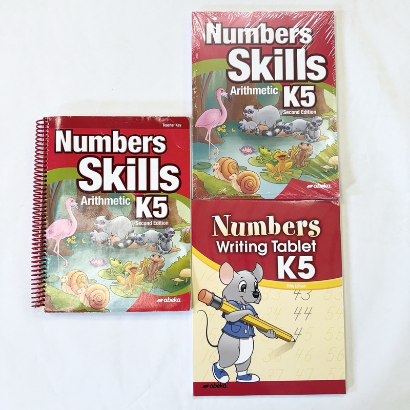 A Beka K5 Numbers Skills Teacher Student Numbers Writing Tablet Math Homeschool