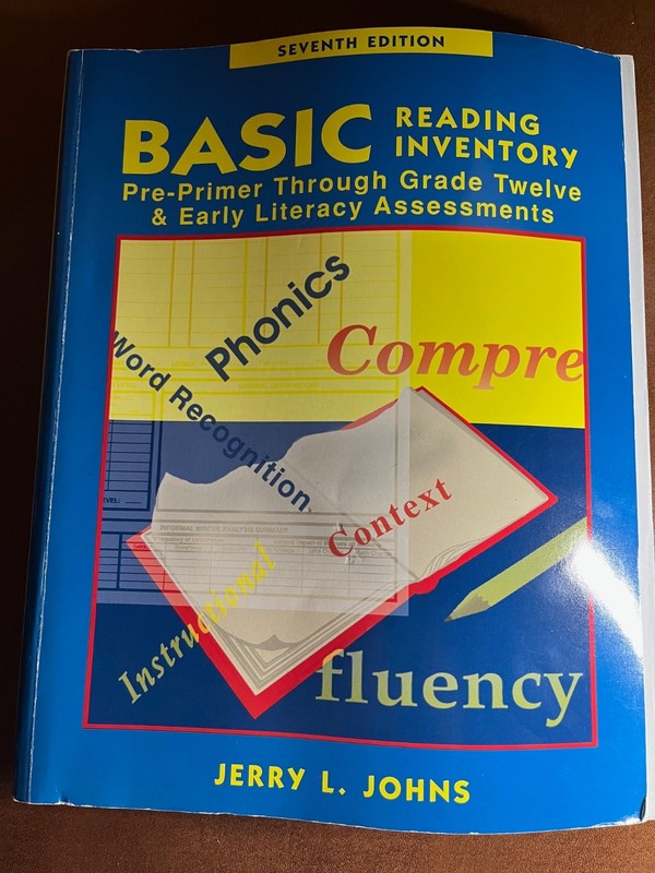 Basic Reading Inventory: Pre-Primer – Paperback, by Johns Jerry L. – Good