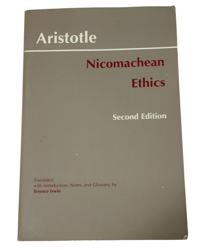 Nicomachean Ethics Aristotle Irwin Softcover Hackett VTG 1999 Second Ed