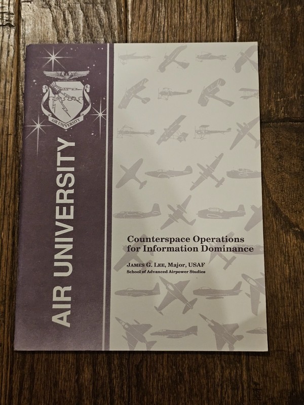 Counterspace Operations for Information Dominance by Major James G Lee USAF 1994