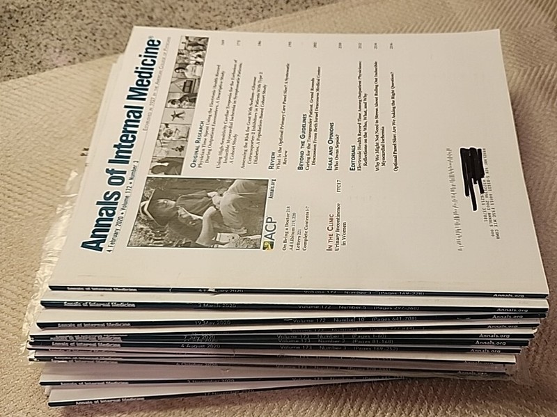 Annals of Internal Medicine Journal Magazine ~ Various Volumes ~ 2020
