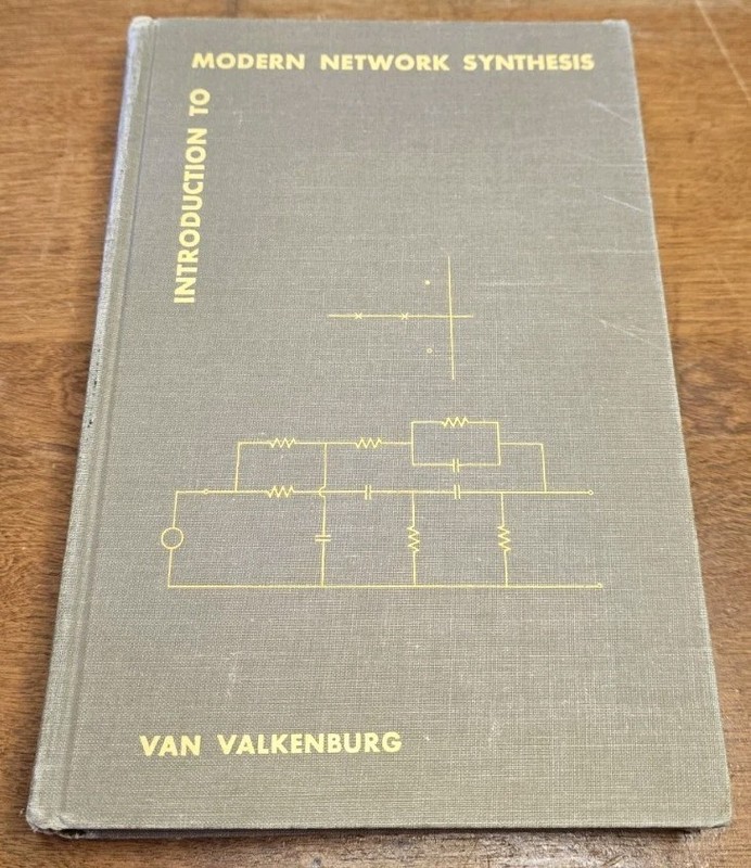 Network Analysis and Synthesis – M. E. Van Valkenburg (1967) 5th Printing HC