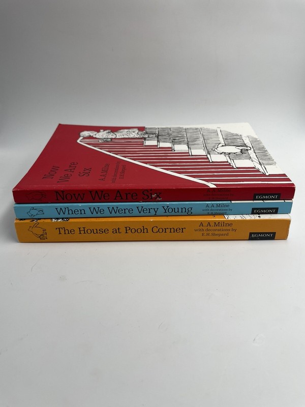 X3 A. A. Milne Book Collection W/ Decorations By E.H. Shepard